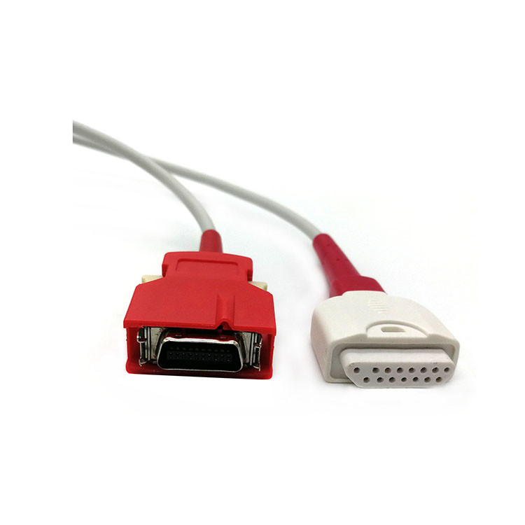 0.3lb SpO2 Extension Adapter Cable Red Connector For  2406 Rainbow RC-4